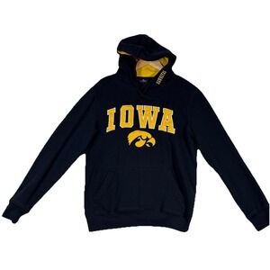 Colosseum Iowa Hawkeyes NCAA Unisex  Black Pullover Hoodie Size Small